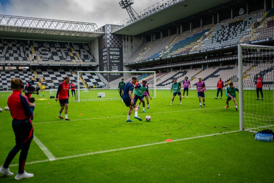 Man Utd train in random Portuguese stadium as Ten Hag gets straight down to business before must-win Aston Villa game