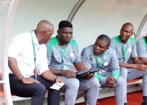 Eguavoen Insists Super Eagles Assistant Coaches Ogunmodede, Ilechukwu Are Not Fighting