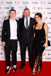 Wayne Rooney poses with glam wife Coleen & Man Utd star son Kai, 14, as he wins award at ‘best night of social calendar’