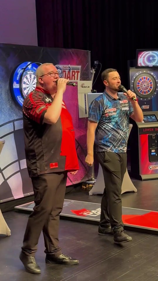 Luke Humphries and Stephen Bunting hint at career after darts with incredible double act that’s ‘available for weddings’