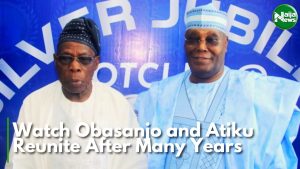 Watch Obasanjo And Atiku Reunite After Many Years