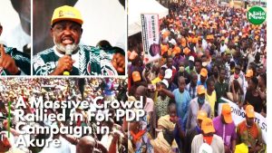 Massive Crowd Storm PDP Campaign Rally In Ondo