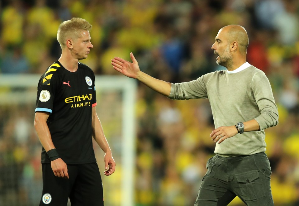 ‘I knew I was in trouble,’ says Zinchenko as he reveals what he said to Pep Guardiola to get training cancelled