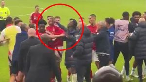 Nicolas Jackson learns fate after shock footage appeared to show Chelsea star SLAPPING rival in mass brawl vs Forest