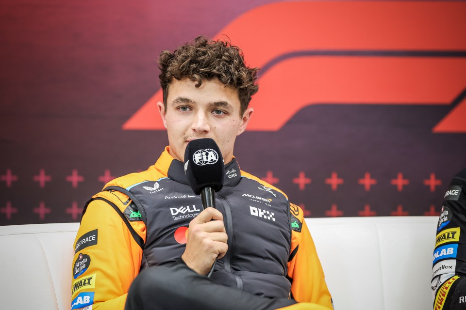 Lando Norris left with head in his hands as F1 rival tells him he’s getting instant fine for press conference blunder