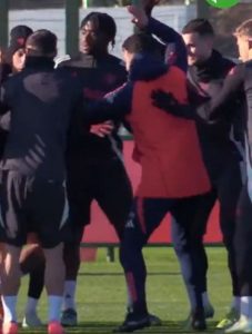 Ruben Amorim bizarrely SLAPS Man Utd stars in training as fans joke ‘I hope Luke Shaw doesn’t get injured’