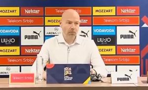 Denmark coach walks out of awkward press conference after just 20 SECONDS