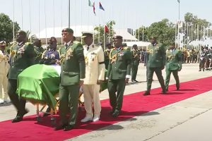 Video: Body Of Chief Of Army Staff Lagbaja Arrives Abuja For Burial