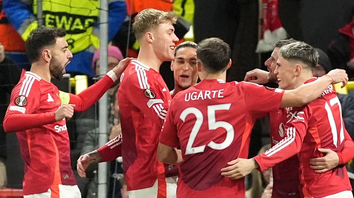 Europa League: Hojlund brace hands Amorim first Man United win