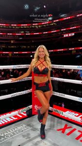 Ring girl Sydney Thomas is ‘real winner’ of Mike Tyson vs Jake Paul as fans she was the only reason they kept watching