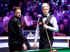 Ex-world champions slam ‘unplayable’ conditions which marred UK Championship clash as snooker chiefs give bizarre excuse