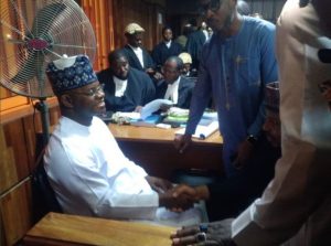 BREAKING: Tight Security As Yahaya Bello Arrives High Court [Photos]