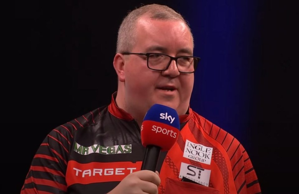 ‘Very emotional’ Stephen Bunting tells Sky Sports host not to make him cry on live TV after reaching knockout stages