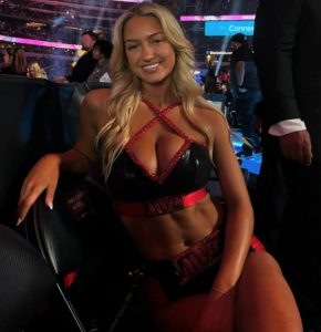 Glam ring girl Sydney Thomas reveals her DMs are ‘flooded with big names’ after stealing show at Jake Paul vs Mike Tyson