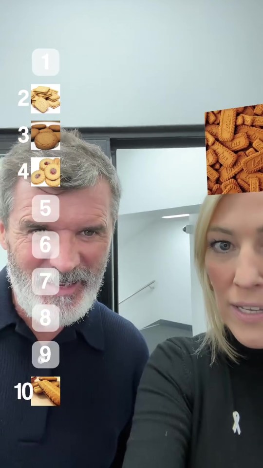 Man Utd hardman Roy Keane and Sky Sports presenter blind rank BISCUITS before Ruben Amorim’s first match