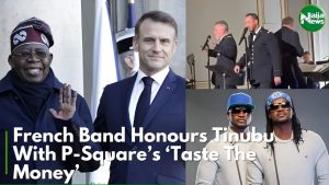 VIDEO: French Music Band Honours Tinubu With P-Square’s ‘Taste The Money’