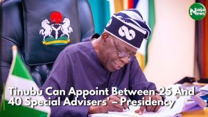 Tinubu Can Appoint 25 To 40 Special Advisers – Presidency