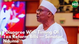 VIDEO: I Disagree With Timing Of Tax Reform Bills – Senator Ndume