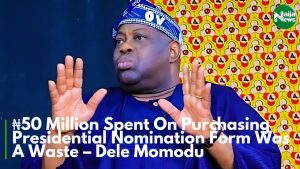 50 Million Naira Spent On Purchasing Presidential Nomination Form Was A Waste – Dele Momodu