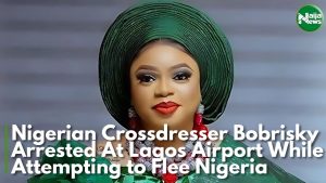 Watch As Security Operatives Arrest Bobrisky At Lagos Airport While Attempting To Flee