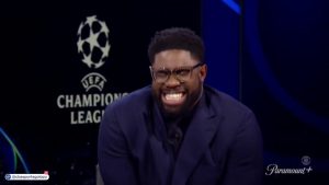 Micah Richards BANNED from talking about Brest live on CBS and squirms as Carragher says he ‘likes the shape of them’