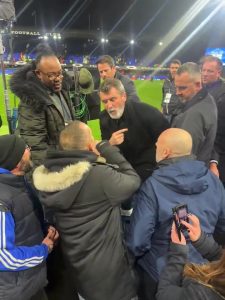 Sky Sports launch investigation into Roy Keane scrape with Ipswich fan as Jamie Redknapp and co asked to give statements