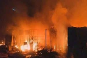 BREAKING: Fire Guts Damaturu Main Market, Millions In Property Destroyed