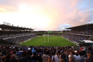 Football stadium set to look unrecognisable with enormous BEACH after 100 tonnes of sand is dumped in