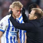 Brighton star Jan Paul van Hecke left with blood pouring down his face after being injured by own team-mate