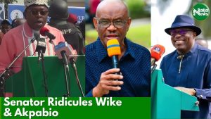 Senator Ridicules Wike & Akpabio, Says Fubara Does Not Make Noise