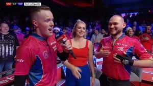 Sky Sports host forced to apologise after Team USA star’s X-rated outburst live on TV during Mosconi Cup